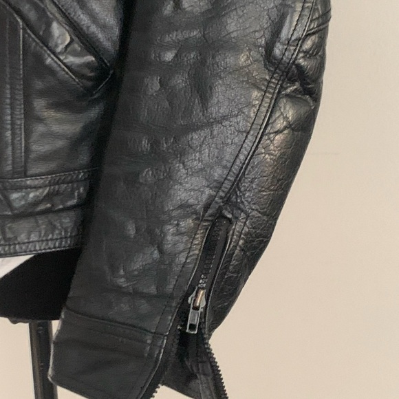 Genuine Leather Brand Biker Jacket - Picture 3 of 8